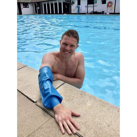 NEW Bloccs Waterproof PICC Line & Elbow Protector Cover, Adult Medium Reusable! - Picture 4 of 8